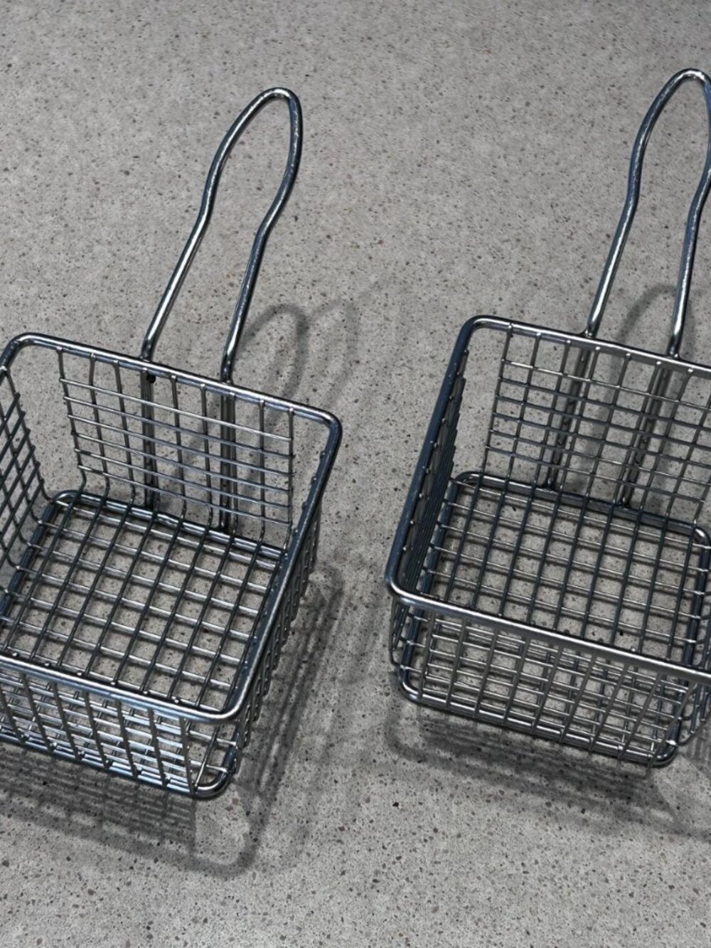 NEW - Set of 2 Mini Wire Fryer Baskets